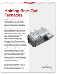 Holding Bale-Out Furnaces