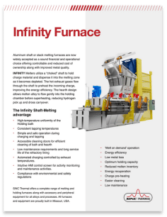 Infinity Shaft-Melter Furnace